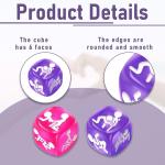 Naughty Date Night Dices for Couples,Sex Dice Set for Couple with 6 Sex Position