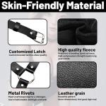 Premium 10PC BDSM Bondage Kit Adult Restraints Set Soft PU Leather Cosplay Black