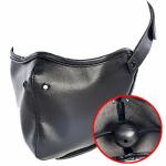Bondage Half Face Mask with Mouth Gag Plug Slave Stuffed BDSM Couples Game Toys