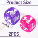 Naughty Date Night Dices for Couples,Sex Dice Set for Couple with 6 Sex Position