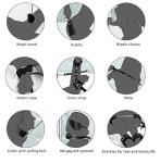 Premium 10PC BDSM Bondage Kit Adult Restraints Set Soft PU Leather Cosplay Black