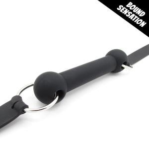 Premium Heavy-Duty BDSM Bondage Silicone Locking Bit Gag