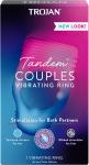 Tandem Couples Vibrating Ring, Personal Massager, 1 Count, Violet