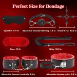BDSM Bondage Restraints for Adult Toys, 12 Pcs Bondage Gear and Accessories S...