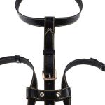 QKKQ Women Leather Body Lingerie For Breast Restrain BDSM Bondage Device PU Belt