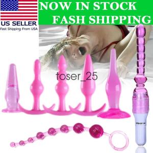 7Pcs-Vibrator-Anal-Stimulator-Massager-for-Women Men Couples Use Lubricant