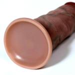 8inSilicone Skin Feeling Soft Big Real Dong w/Suction Cup Use Lubricants US Ship