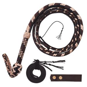 Genuine Leather Bullwhip 4–16 Foot | 16 Plaits Heavy Handcrafted Functional Whip