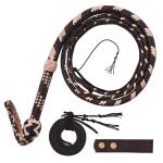 Genuine Leather Bullwhip 4–16 Foot | 16 Plaits Heavy Handcrafted Functional Whip