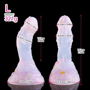 Dildo8.2 Inch Fantasy Dong Plug Realistic Texture Suction Cup Silicone Women Toy