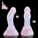 Dildo8.2 Inch Fantasy Dong Plug Realistic Texture Suction Cup Silicone Women Toy