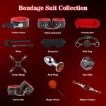 BDSM Bondage Restraints for Adult Toys, 12 Pcs Bondage Gear and Accessories S...