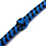 Indiana Jones Genuine Leather Blue/Black 6 Ft Bull Whip