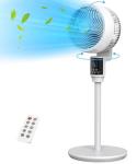 ABOLEF PEDESTAL FAN FOR BEDROOM, REMOTE CONTROLLED, WHOLE ROOM AIR CIRCULATOR