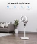 ABOLEF PEDESTAL FAN FOR BEDROOM, REMOTE CONTROLLED, WHOLE ROOM AIR CIRCULATOR