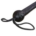 Genuine Cowhide Leather Black Color Bull Whip, Bullwhip Tail Whip Impact Whip