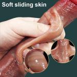 Liquid Silicone Realistic Huge Dong Suction Cup for Women Use Lubricant