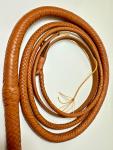 Handmade Genuine Kangaroo Hide Leather Bullwhip 12ft Long Indiana Jones Tan Whip