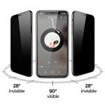 3X For iPhone 17 16 15 14 13 12 11 Pro Privacy Tempered Glass Screen Protector