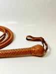 Handmade Genuine Kangaroo Hide Leather Bullwhip 12ft Long Indiana Jones Tan Whip