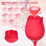 For-Rose-Sucking-Vibrator-Clitoral-Thrusting-Dildo-Toy-10 Speed-USE Lubricant