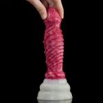 Dildos7.4 Inch Fantasy Dong Suction Cup Lifelike Fishbone Texture Women Toy