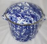 Golden Rabbit Cobalt Swirl 8 Quart Stock Pot ~ New ~