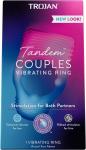 Tandem Couples Vibrating Ring, Personal Massager, 1 Count, Violet