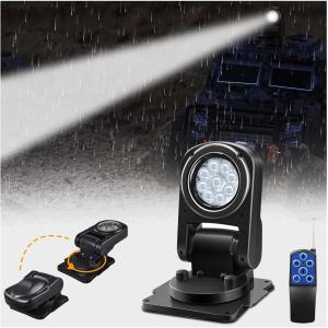 Versatile 360° Remote-Controlled LED Searchlight for Trucks & Boats,  Rated