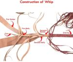 Handmade Leather Bullwhip 4–16 Feet Long 16 Plaits Indiana Jones Inspired