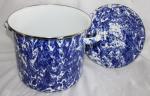 Golden Rabbit Cobalt Swirl 8 Quart Stock Pot ~ New ~