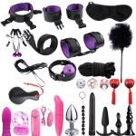 Bondage Set SM kit Bed Restraint Toys Handcuffs Ankle Kit BDSM