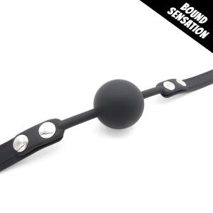 Premium Heavy-Duty BDSM Bondage Silicone Locking Ball Gag