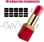 Waterproof Lipstick Vibrator Speed Adjustable Privacy Bullet Stimulator Massager