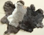 5pcs Genuine Rabbit Pelt Fur Skin Hides Tanned Real Bunny Leather For DIY Crafts