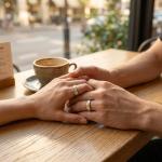 Sun Moon Star Couple Rings Set Matching Adjustable Promise Rings for Him and Her