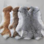 5pcs Genuine Rabbit Pelt Fur Skin Hides Tanned Real Bunny Leather For DIY Crafts