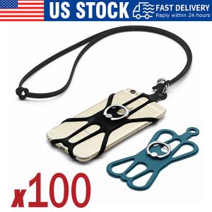 Cell Phone Strap Neck Lanyard Case Sling Necklace Cord Holder Silicone Ring LOT