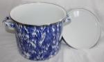 Golden Rabbit Cobalt Swirl 8 Quart Stock Pot ~ New ~