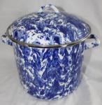Golden Rabbit Cobalt Swirl 8 Quart Stock Pot ~ New ~