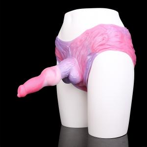 Hollow Soft Silicone Fantasy Penis Extender Pant Underwear Lesbian Panties Toys