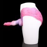 Hollow Soft Silicone Fantasy Penis Extender Pant Underwear Lesbian Panties Toys
