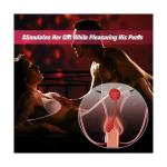 Women Couples Rose Pearl Thong Wearable Panty Vibrator, BDSM Grinding Vibrati...
