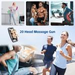 20-Head Massage Gun Set, Percussion Deep Tissue Massager Muscle