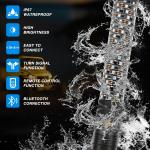 2X 2ft Fat Spiral LED Whip Light Antenna for ATV UTV RZR Polaris Off Road Buggy