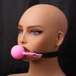 Soft Silicone Open Mouth Ball Gag BDSM Oral Gag Fixation Bondage Gear Restraints