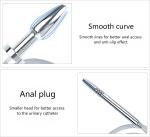 Urethral Dillator with Smooth Double Head Stainless Steel Plug Adult Toys - Cath