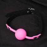 Soft Silicone Open Mouth Ball Gag BDSM Oral Gag Fixation Bondage Gear Restraints