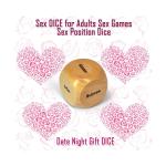 Sex Dice for Adults Sex Dice Games, Couples Toys Set of 11PCS Wooden Fun Coup...