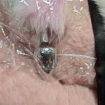 Furry Fox + Bunny Tail Plug Metal Stopper Butt Adult Couple Fun Bedroom Play